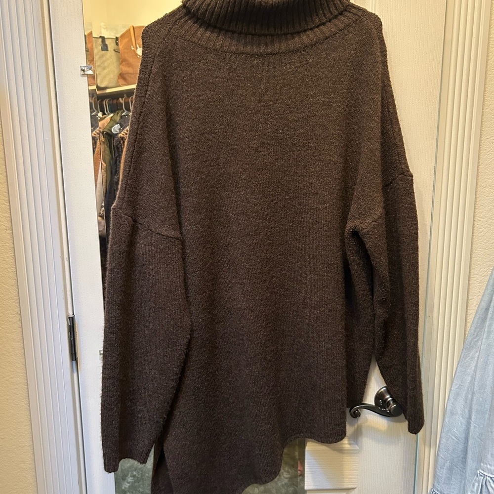 Cozy Brown Turtleneck Sweater